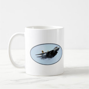 Caneca De Café F-14 Pintura do Avião Tomcat