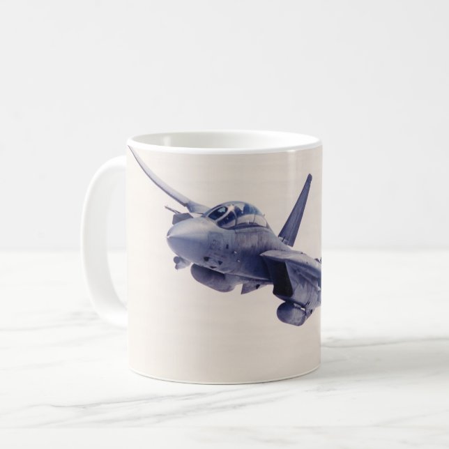 CANECA DE CAFÉ F-14 TOMCAT "ON PATROL" (Frente Esquerda)