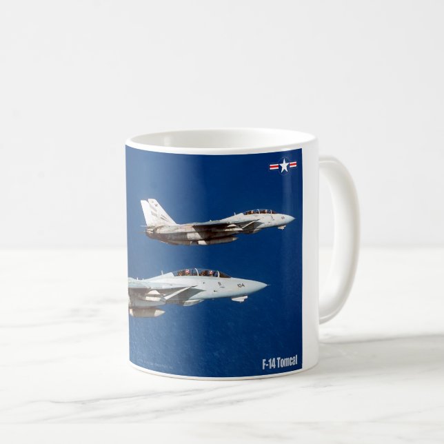 CANECA DE CAFÉ F-14 TOMCAT "WINGMAN" (Frente Esquerda)