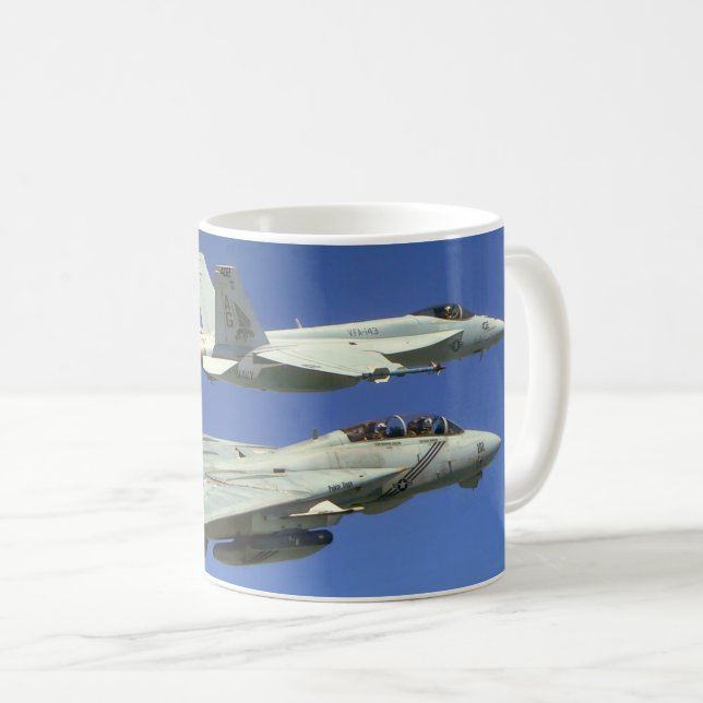 CANECA DE CAFÉ F-14 TOMCAT "WINGMAN" (Frente Esquerda)
