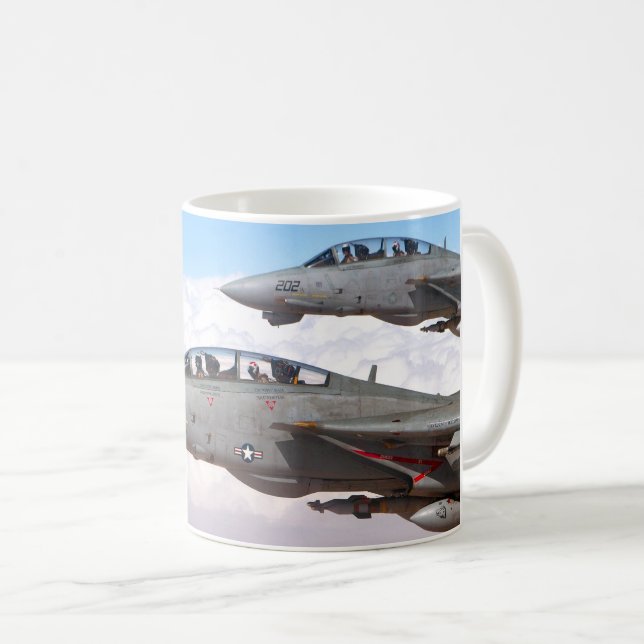 CANECA DE CAFÉ F-14 TOMCAT "WINGMAN" (Frente Esquerda)