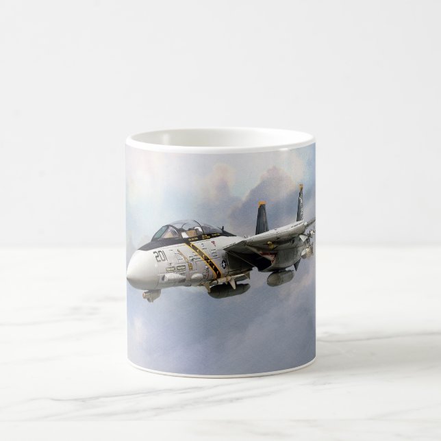 Caneca De Café ”F-14A TOMCAT　JOLLY ROGERS”mug (Centro)
