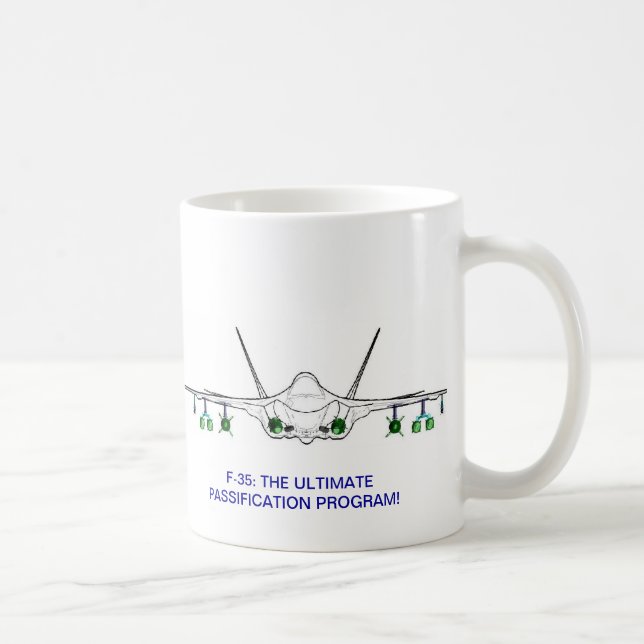 CANECA DE CAFÉ F-35: PROGRAMA FINAL DE PASSIFICATION (Direita)