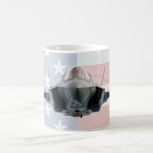 Caneca De Café F-35B Relâmpago II Estrelas n'Stripes Mug (Centro)