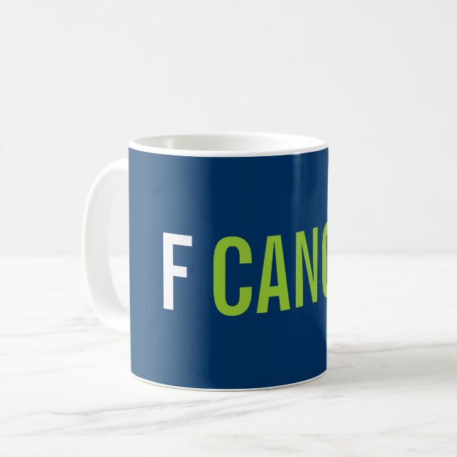 Caneca De Café f cancer (Frente Esquerda)