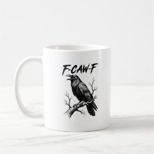 Caneca De Café F Caw F Corvo Amante Corvo Meme Estilo Clássico