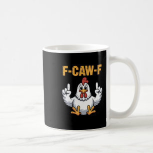 Caneca De Café F-caw-f Engraçado Cartoon Humor Vibe Para Homens A