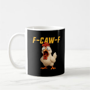 Caneca De Café F-Caw-F Frango Frango Engraçado F-Caw-F Engrenagem