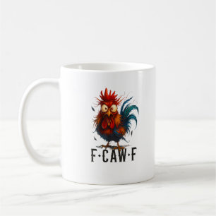 Caneca De Café F-Caw-F Frango Galo Meme Engraçado