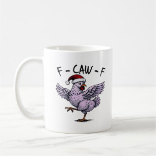 Caneca De Café F-Caw-F Frango Retro Clássico