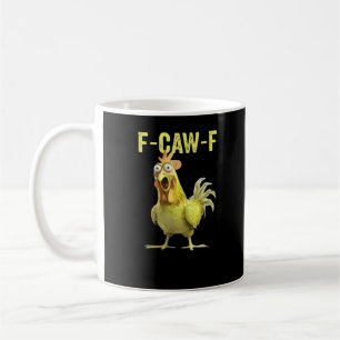 Caneca De Café F Caw F Galinha Engraçada Clássica Criativa Casual