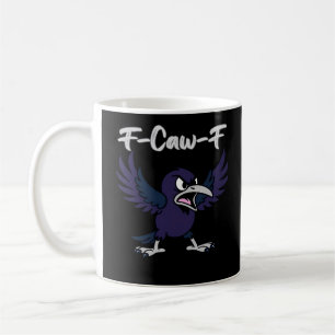 Caneca De Café F-Caw-F Gráfico Retro