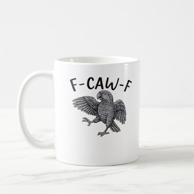 Caneca De Café F Caw F Minimal Clean Design (Esquerda)