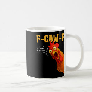 Caneca De Café F-caw-f Que O-heli Corvo Preto Passaro Frango