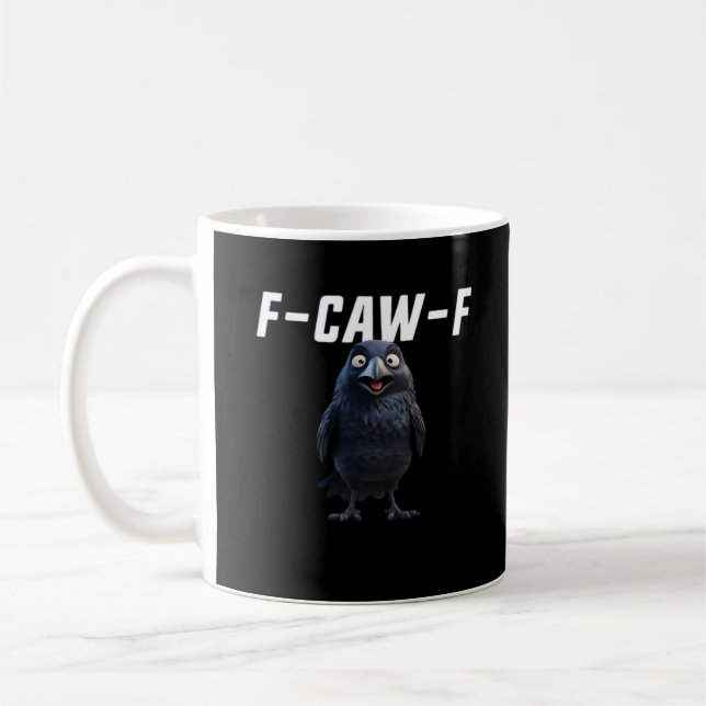 Caneca De Café F Caw F Raven Funny Gear Creative Style (Esquerda)