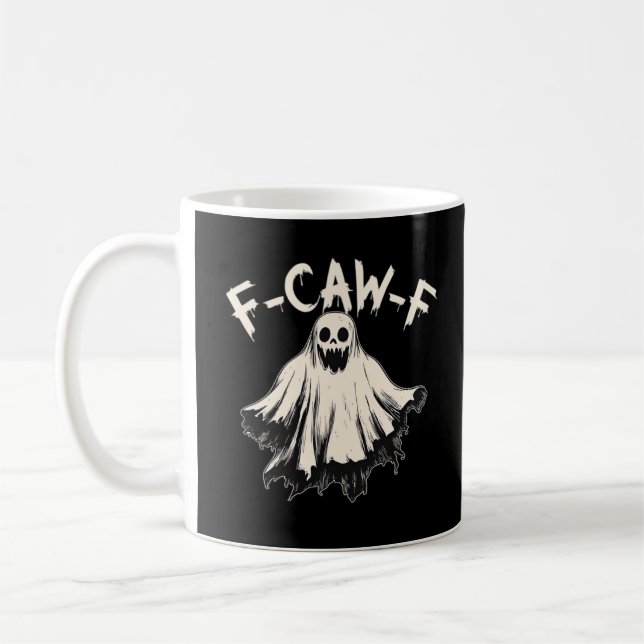 Caneca De Café F Caw F Raven Retro Classic Style (Esquerda)