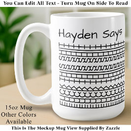 Caneca De Café F**k This Shit-Hidden Message 144BW Funny Office