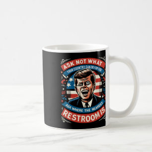 Caneca De Café F. Kennedy Funny Patriotic Toilet Meme 4 De Julho