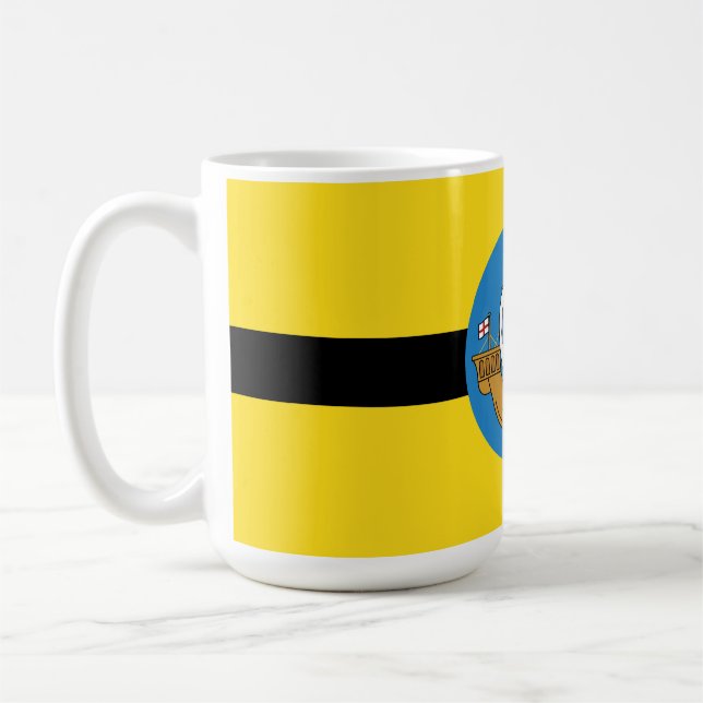 Caneca De Café F lag of Wellington City, Magnet da Nova Zelândia (Esquerda)