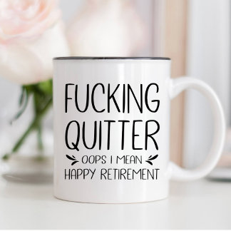 Caneca De Café F* Sair Oops Quero Dizer Boas Retiradas
