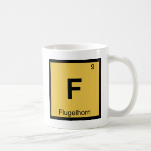 Caneca De Café F - Tabela Periódica da Música Flugelhorn Química