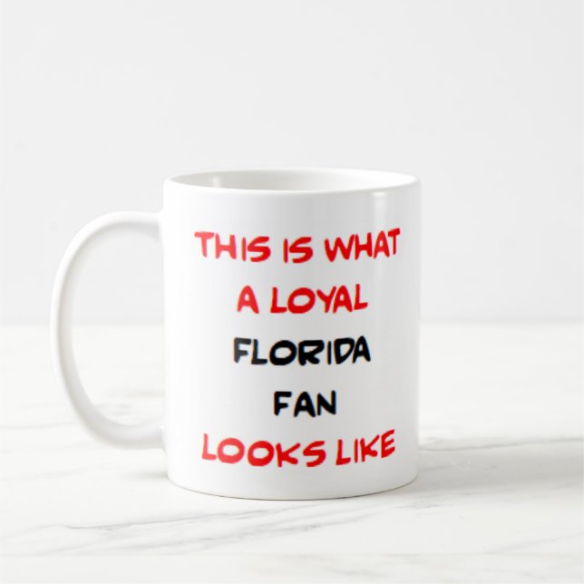 Caneca De Café fã da Flórida, leal (Esquerda)