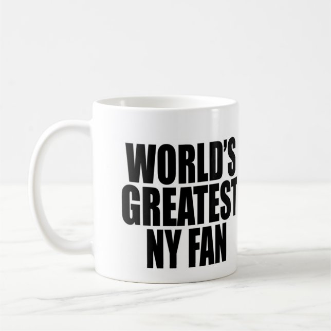 Caneca De Café Fã da New York do mundo o grande (Esquerda)