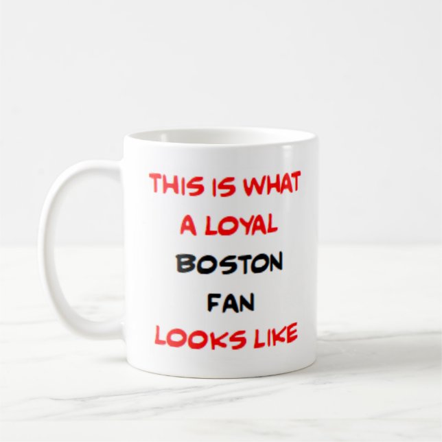 Caneca De Café fã de Boston, leal (Esquerda)