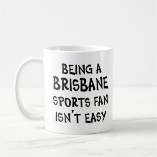 Caneca De Café fã de esportes de Brisbane, sendo