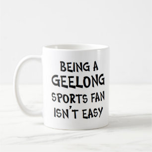 Caneca De Café fã de esportes de Geelong, sendo