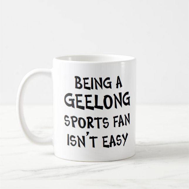 Caneca De Café fã de esportes de Geelong, sendo (Esquerda)