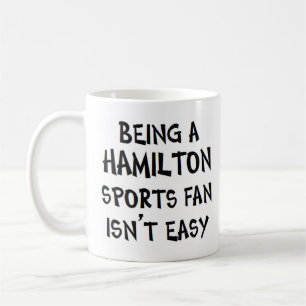 Caneca De Café fã de esportes de Hamilton, sendo