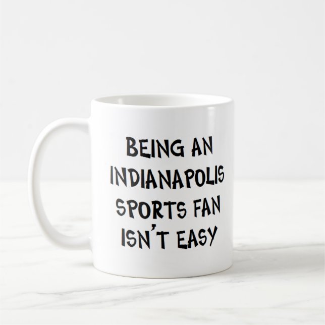 Caneca De Café fã de esportes de indianapolis, sendo (Esquerda)