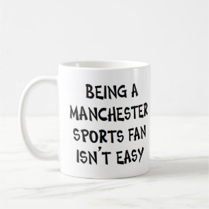 Caneca De Café fã de esportes de manchester, sendo