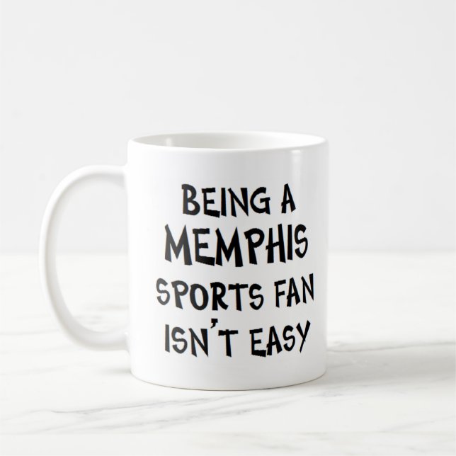 Caneca De Café fã de esportes de Memphis, sendo (Esquerda)