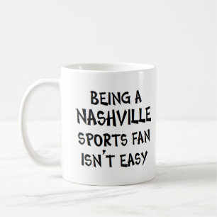 Caneca De Café fã de esportes de nashville, sendo Mug