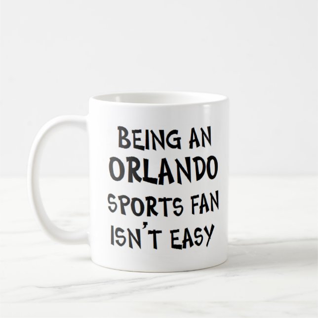 Caneca De Café fã de esportes de orlando, sendo (Esquerda)