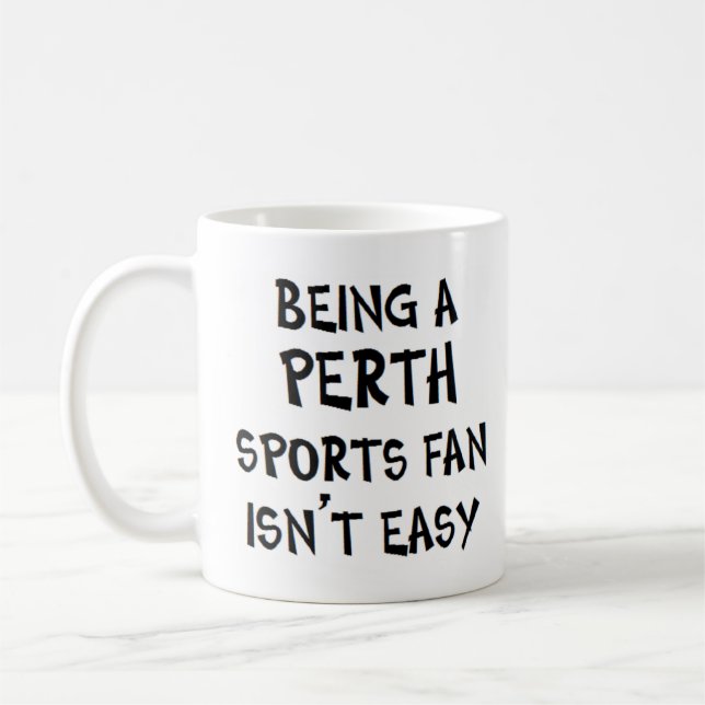 Caneca De Café fã de esportes de perth, sendo (Esquerda)