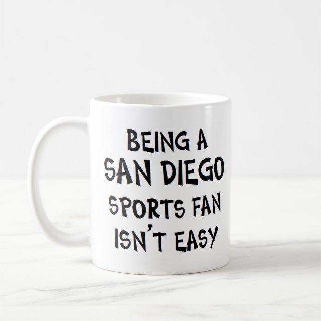 Caneca De Café fã de esportes de san diego, sendo (Esquerda)