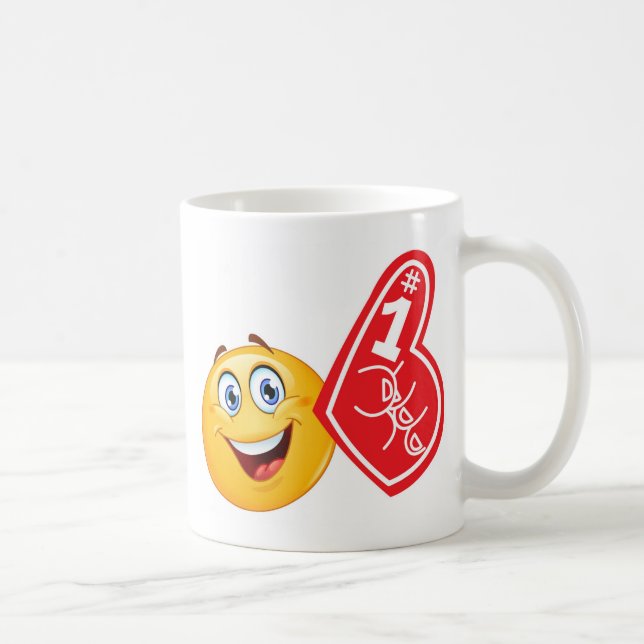 Caneca De Café fã de esportes emoji (Direita)