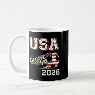 Caneca De Café Fã de explosão da bandeira dos EUA de futebol retr