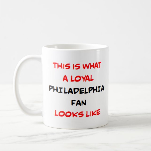 Caneca De Café fã de Filadélfia, leal (Esquerda)