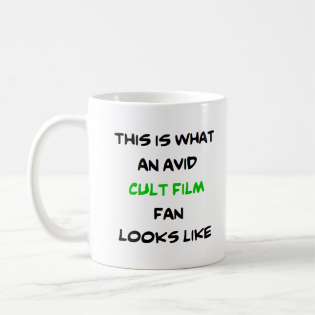 Caneca De Café fã de filme cult, ávido (Esquerda)