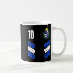 Caneca De Café Fã de Futebol Número 10 Bandeira do Uruguai Homens