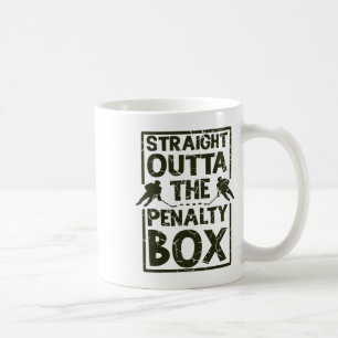 Caneca De Café Fã de Hóquei Diretamente da Caixa de Penalidade Hó