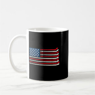 Caneca De Café Fã de jogador de hóquei Hóquei no gelo Bandeira am