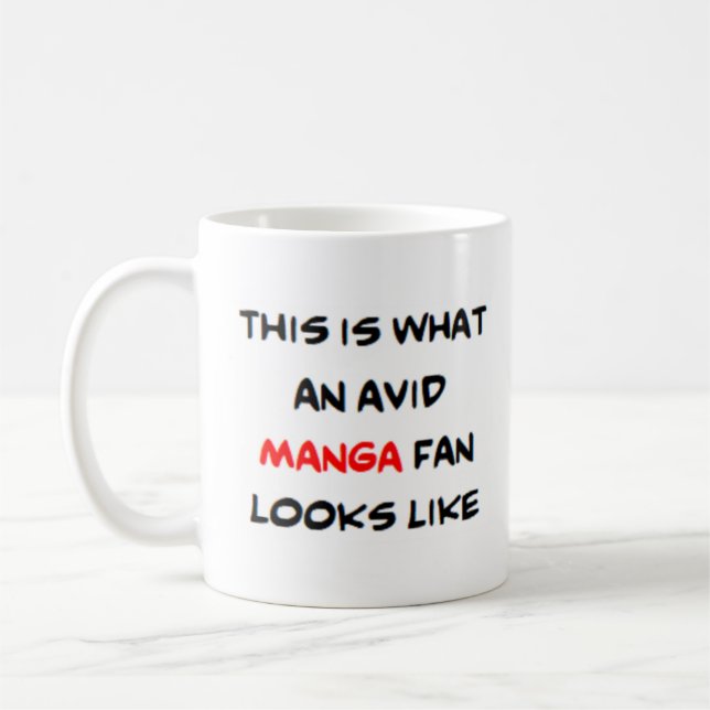 Caneca De Café fã de manga, ávido (Esquerda)