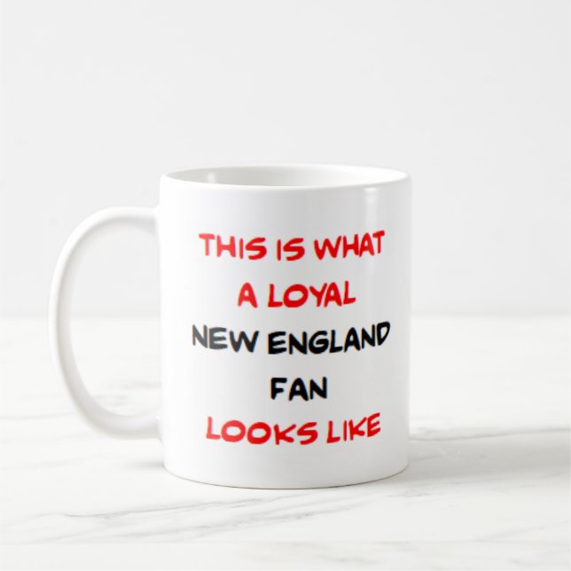 Caneca De Café fã de New England, leal (Esquerda)
