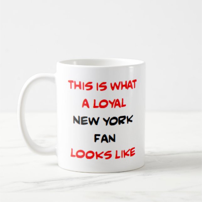 Caneca De Café fã de Nova York, leal (Esquerda)