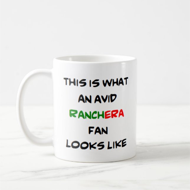 Caneca De Café fã de ranchera, ávido (Esquerda)